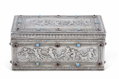 Lot 202 - A 19th Century Austro-Hungarian silver casket...