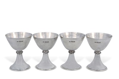 Lot 203 - Leslie Gordon Durbin group of four silver...
