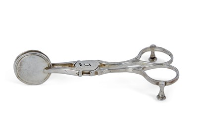 Lot 213 - A pair of Georgian silver candle doubters of...