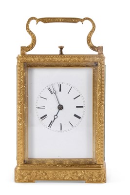 Lot 231 - An early 20th Century carriage clock, movement...