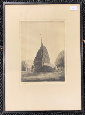 Lot 4 - John Nicholson (1891-1951), Grazing ponies...