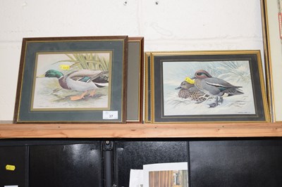 Lot 27 - Basil Ede three prints of ducks plus one other...