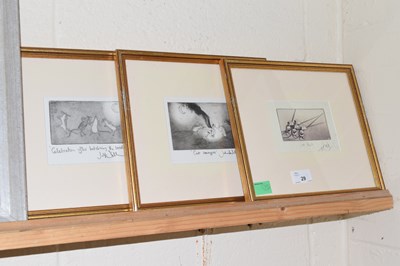 Lot 29 - Comical prints of mice titled Celebration...