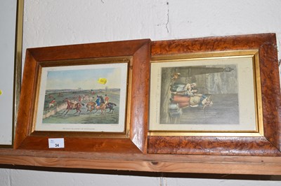 Lot 34 - Horse racing print after Henry Alkin together...