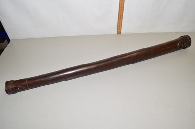 Lot 36 - A leather snooker cue case