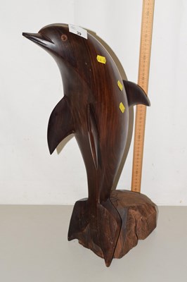 Lot 39 - A hardwood model dolphin