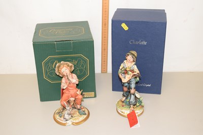 Lot 54 - Two Naples Capodimonte figures, Fruit Seller...