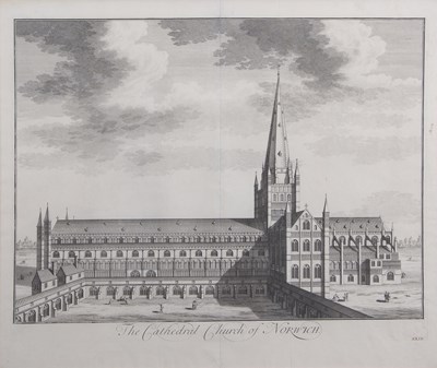 Lot 437 - British School, 18th century, 'The Cathedral...
