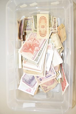 Lot 117 - Box of various circulated world bank notes