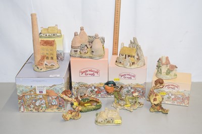 Lot 145 - A group of David Winter model buildings and...