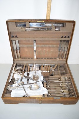 Lot 153 - A Mappin & Webb canteen of silver plated cutlery