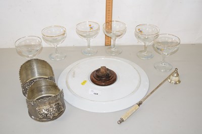 Lot 154 - Mixed Lot: Babycham glasses, candle snuffer,...