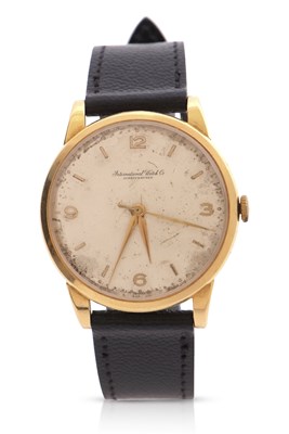 Lot 239 - An 18ct gold cased IWC gents watch, stamped on...
