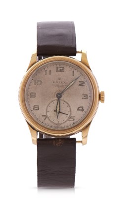 Lot 255 - An 18ct gold cased gents Rolex stamped to the...