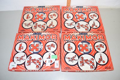 Lot 189 - Four boxed sets of 'Makimor' model pieces, No...