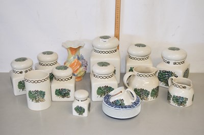 Lot 194 - A set of Taunton Vale kitchen storage jars and...