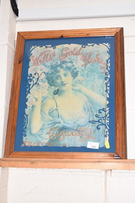 Lot 204 - Wills Gold Flake Cigarettes advertising picture