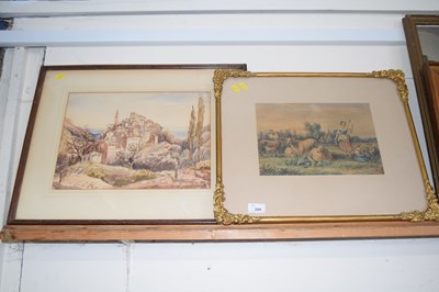 Lot 209 - Watercolour Gerbia 1861 together with a...