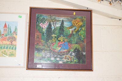 Lot 229 - A 20th Century abstract garden scene with...
