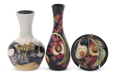 Lot 42 - A group of three modern Moorcroft wares...