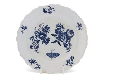 Lot 52 - An 18th Century rare plate with shaped rim and...