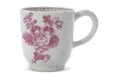 Lot 64 - A Lowestoft porcelain coffee cup circa 1770...