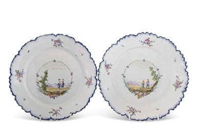 Lot 66 - A rare pair of 18th Century French faience...