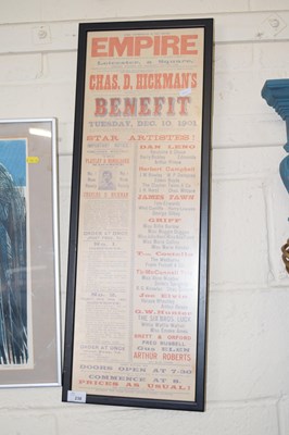 Lot 238 - A framed reproduction print for the Empire...