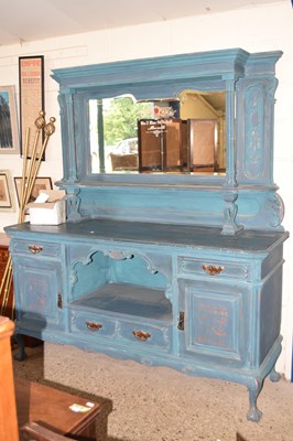Lot 243 - A large late Victorian mirror back sideboard...