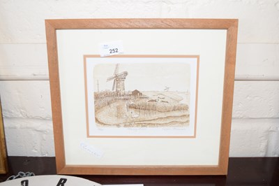 Lot 252 - Glynn Thomas, limited edition print Horsey Mill