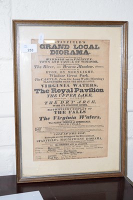 Lot 253 - A framed advertising poster for Stanfields...