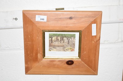 Lot 249 - Small coloured print, Lost in France, set in...
