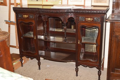 Lot 255 - A late Victorian mahogany sideboard with...