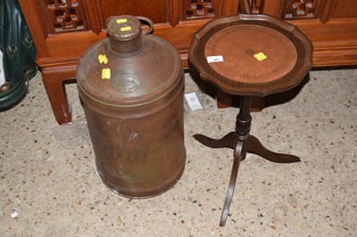 Lot 263 - Vintage Castrol oil can together with a small...