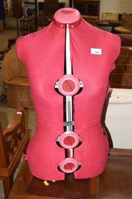 Lot 264 - Adjustable torso mannequin