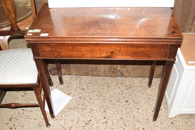 Lot 270 - A Georgian mahogany tea table with folding top