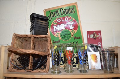 Lot 508 - Mixed Lot: Lager glasses, cocktail mixer, wine...