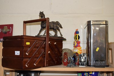 Lot 512 - Mixed Lot: Needlework sewing box, horse...