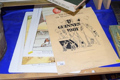 Lot 516 - Guinness posters and prints