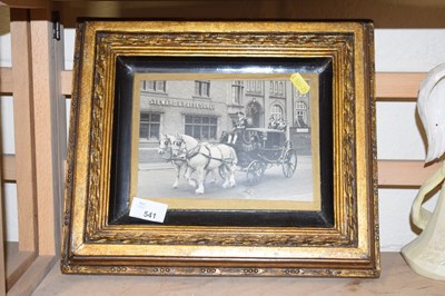 Lot 541 - Photograph of coach and horses in gilt frame