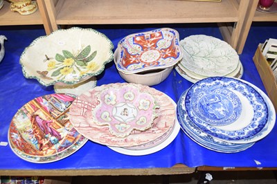 Lot 549 - Assorted plates and ceramic dishes