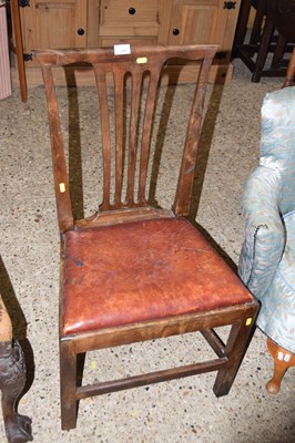Lot 302 - A 19th Century country made dining chair with...
