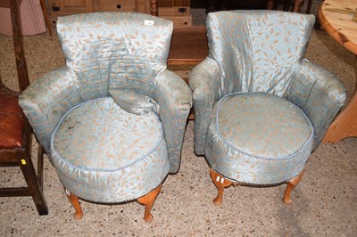 Lot 303 - A pair of early 20th Century bow back bedroom...
