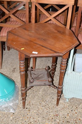 Lot 325 - Late Victorian American walnut octagonal...