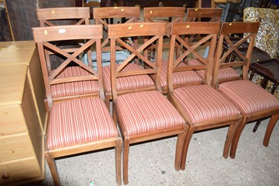 Lot 334 - A set of eight reproduction bar and X back...