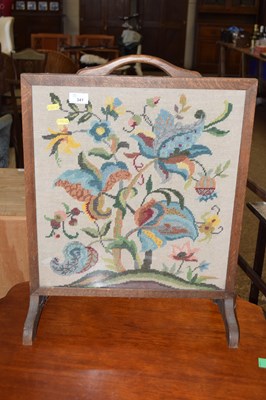 Lot 341 - A tapestry fire screen