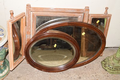 Lot 355 - A triple dressing table mirror together with...