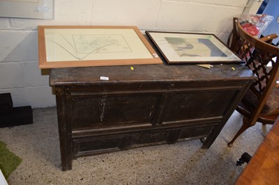 Lot 359 - An 18th Century oak coffer for restoration