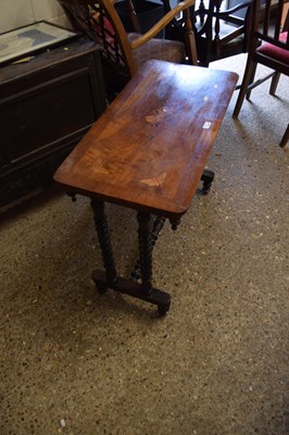 Lot 360 - A Victorian small centre table, the top inlaid...