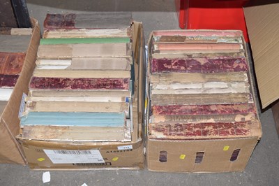 Lot 614 - Two boxes of bound Punch